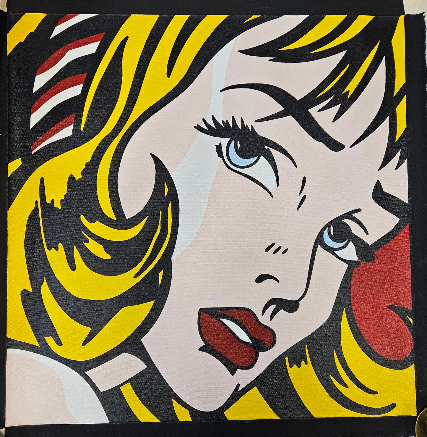 Ladies Face - Unframed 80CM X 80CM