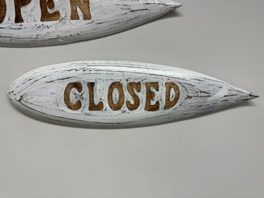 Closed Surfboard Sign