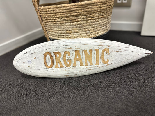 Organic Surfboard Sign