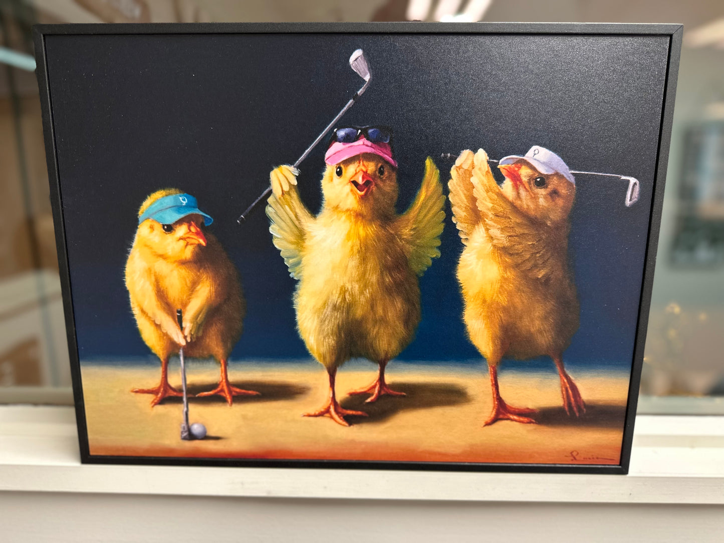 Yoga Chicks Golf Chicks 40CM X 30CM Box Frame