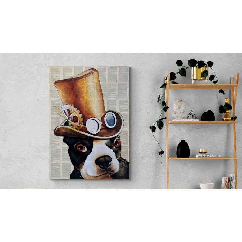 Steampunk Frenchie 80CM X 120CM(H)