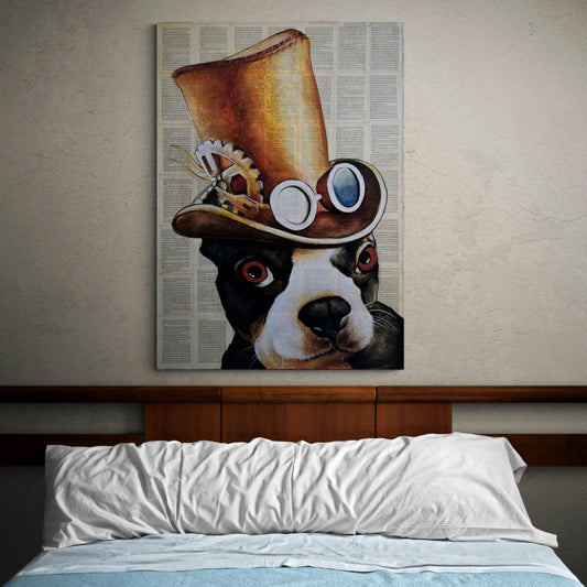 Steampunk Frenchie 80CM X 120CM(H)