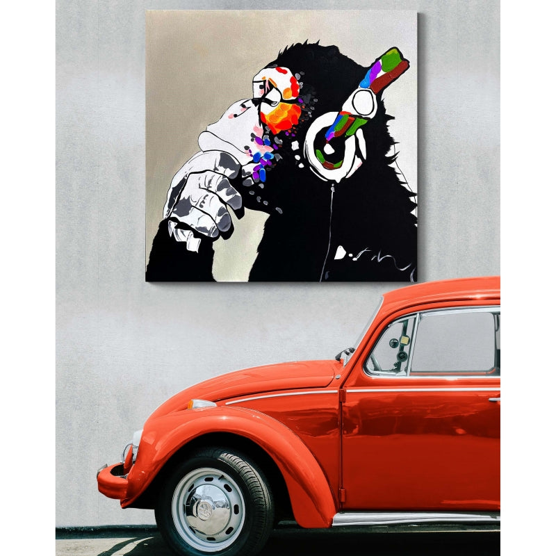 DJ Monkey 100CM X 100CM(H)