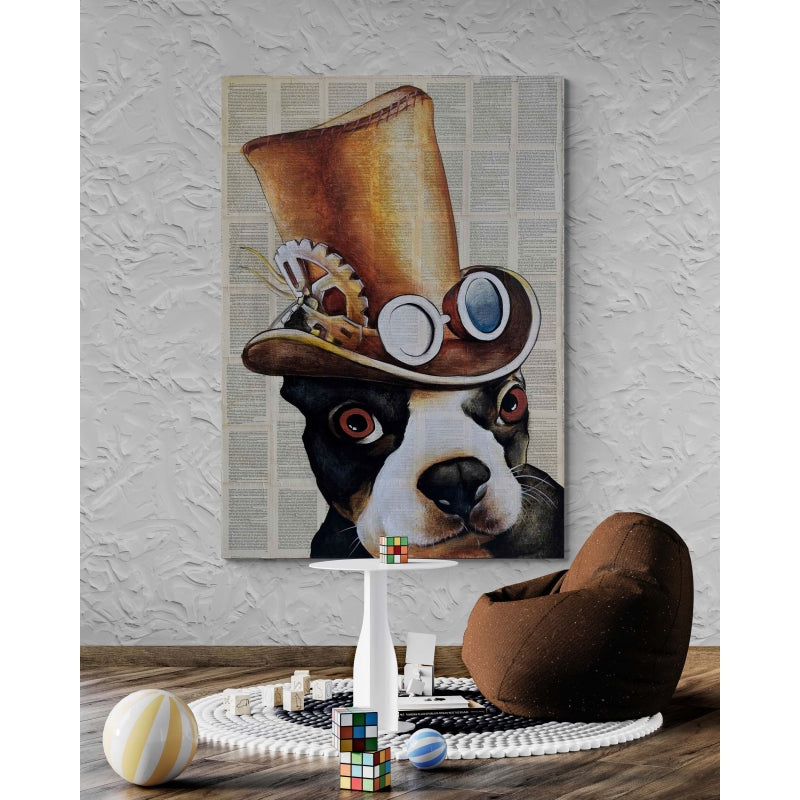 Steampunk Frenchie 80CM X 120CM(H)