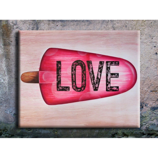 Love Block - Unframed 100CM X 80CM