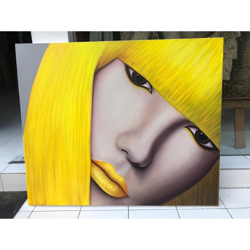 Yellow Lady 120CM X 120CM