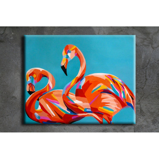 Flamingo Pair 100CM X 80CM